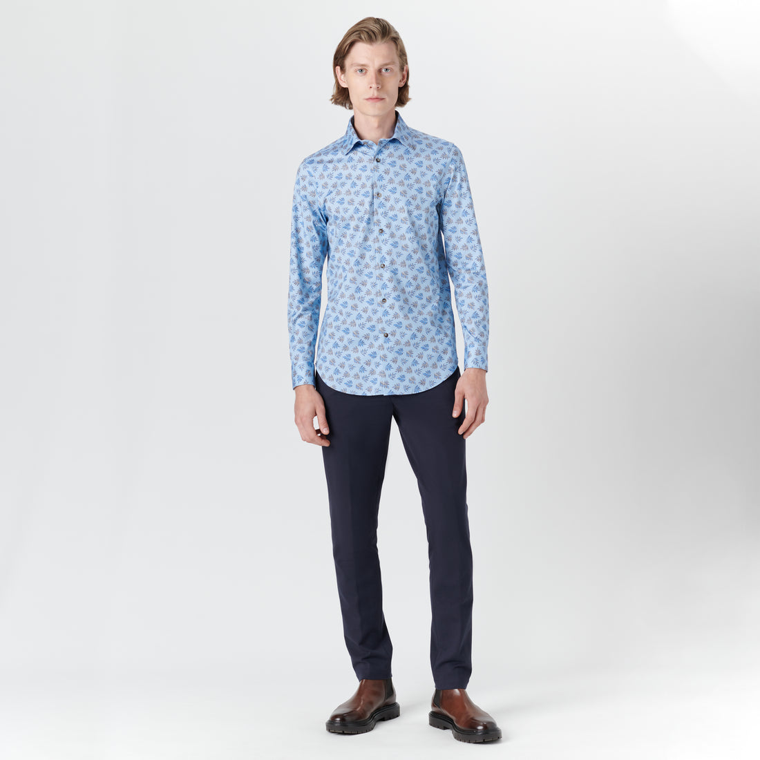 JAMES Leaf Print OoohCotton Shirt