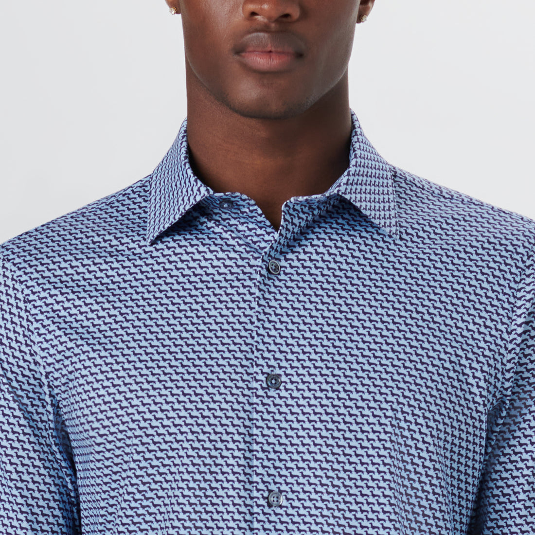 JAMES Geometric Print OoohCotton Shirt