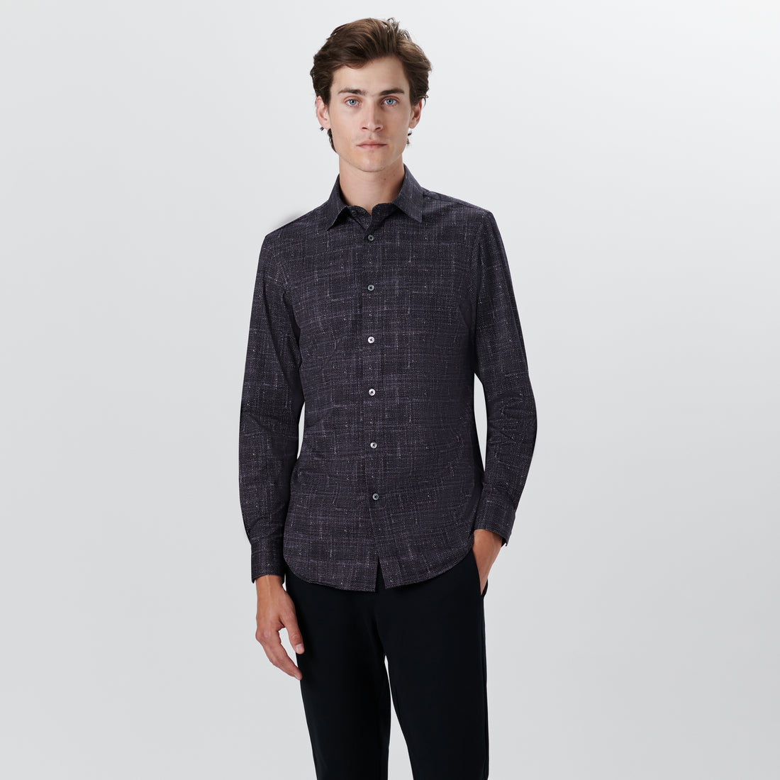 JAMES Textured Print OoohCotton Shirt