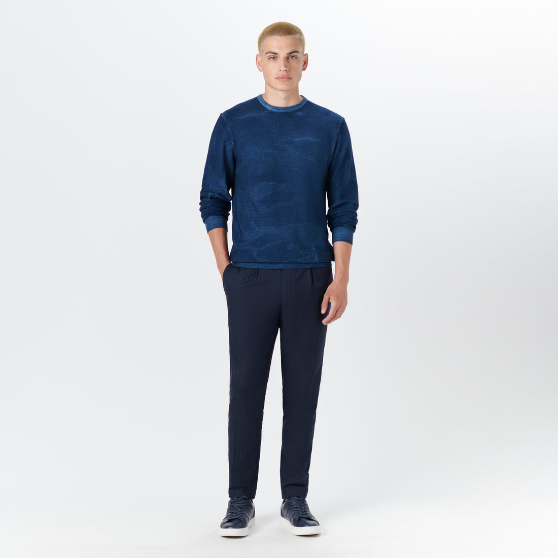 Super Merino Crew Neck Jacquard Sweater