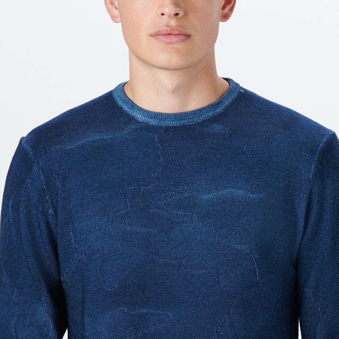 Super Merino Crew Neck Jacquard Sweater