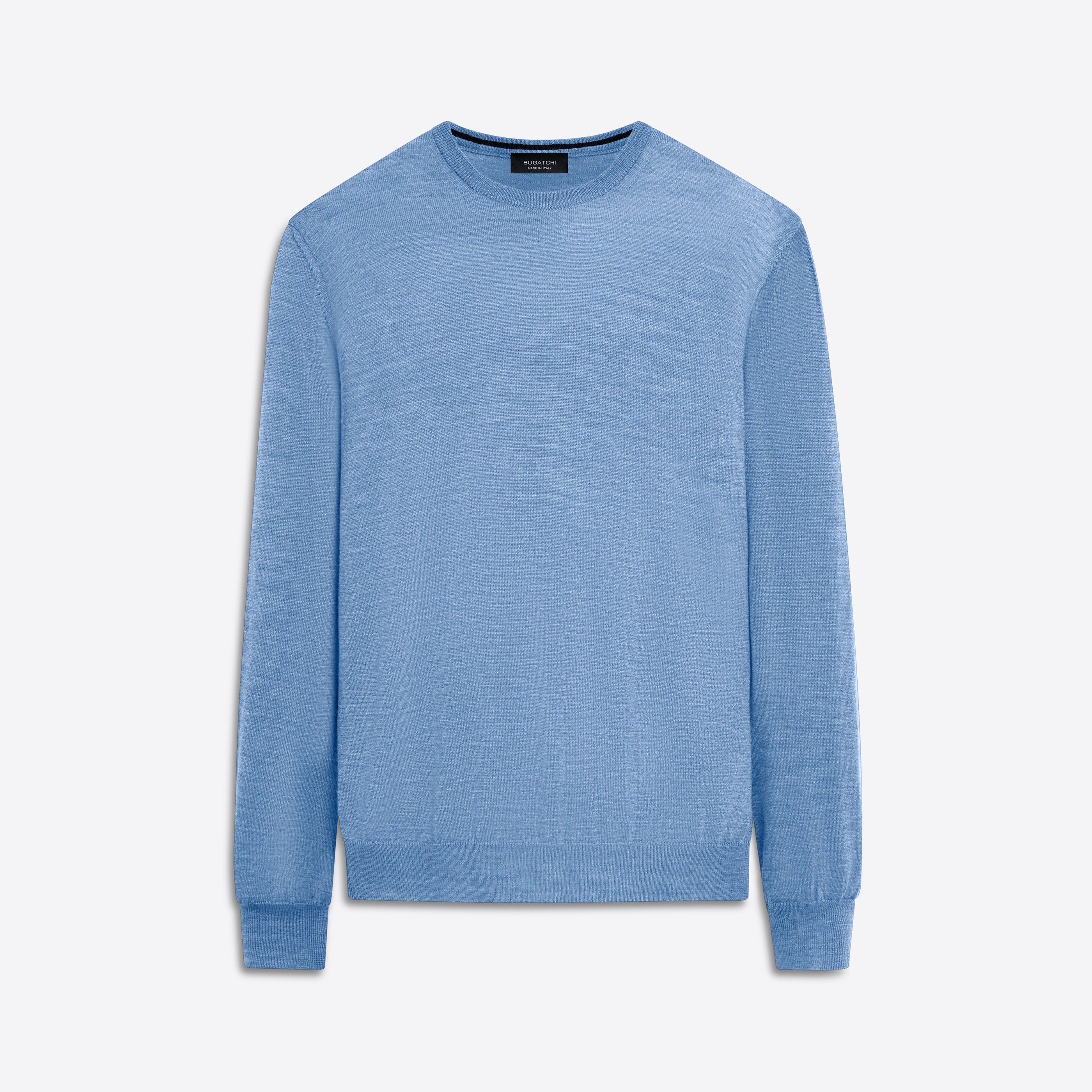 Super Merino Crew Neck Solid Sweater – BUGATCHI