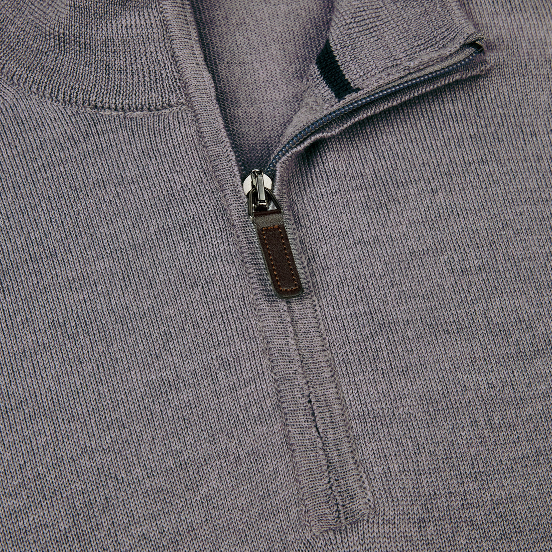 Super Merino Solid Quarter Zip Sweater