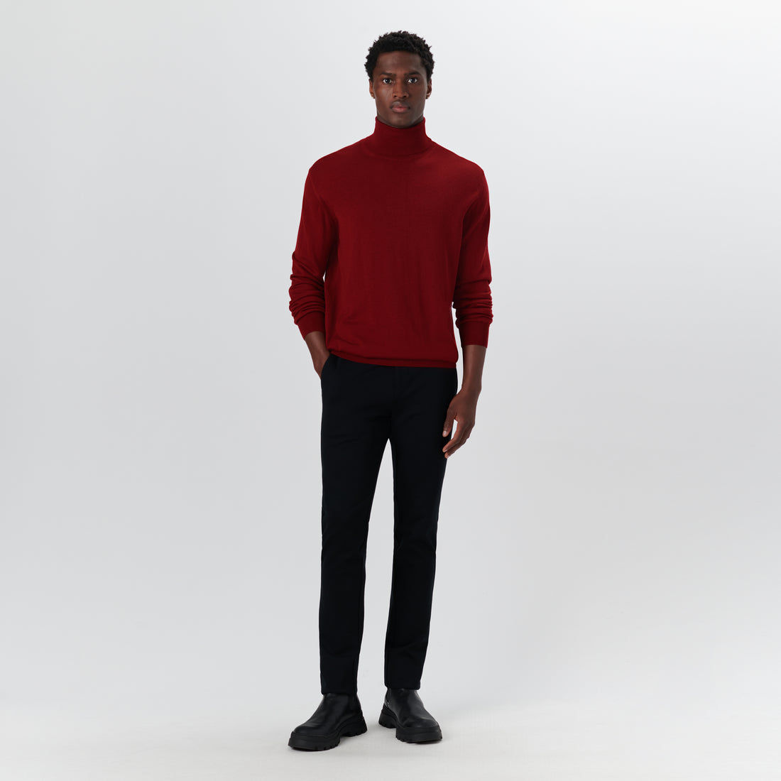 Turtle Neck Solid Sweater