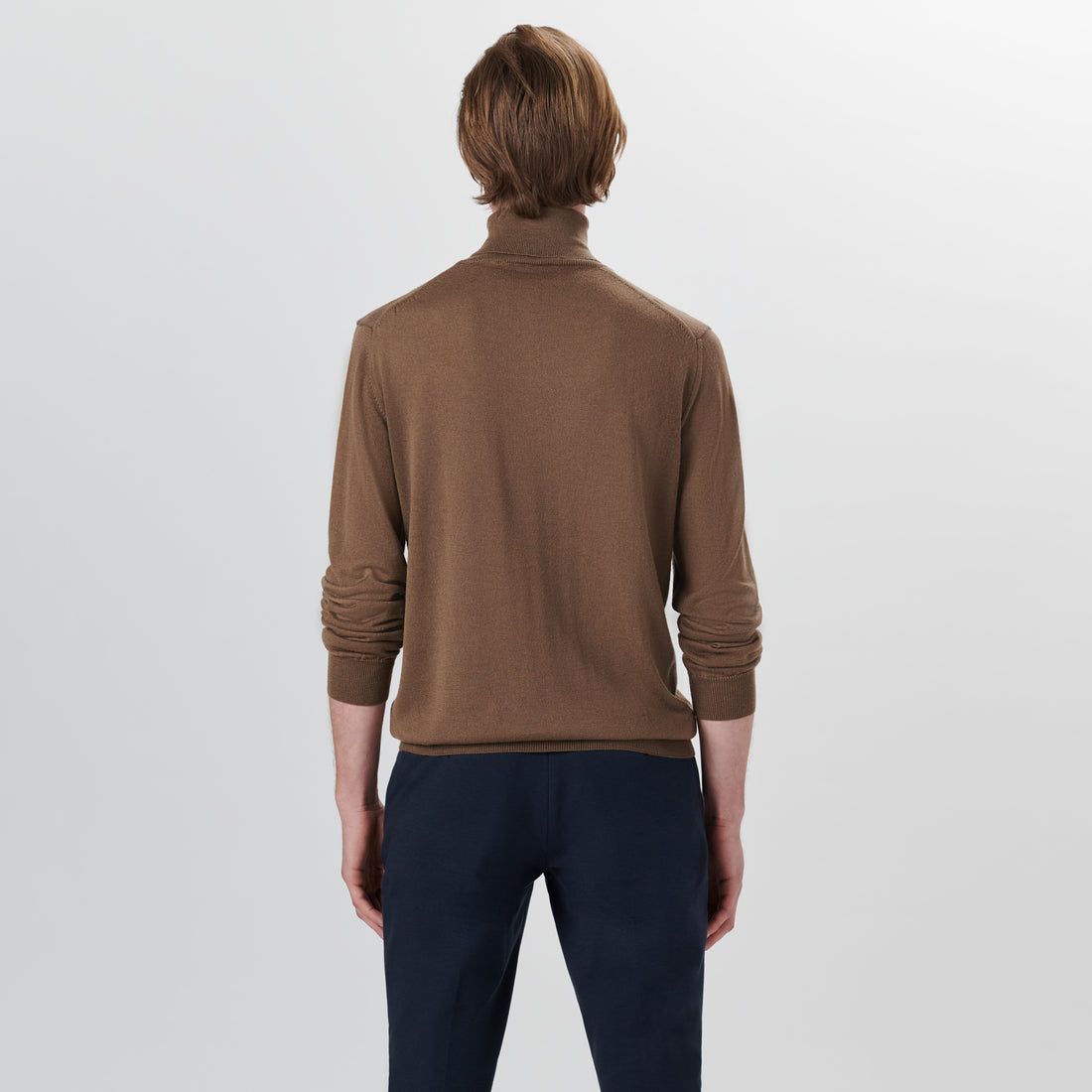 Super Merino Turtle Neck Solid Sweater