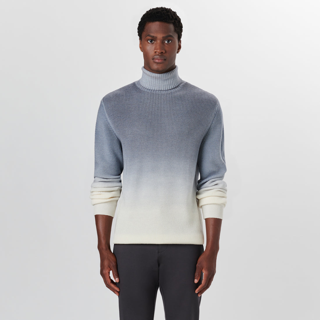 Turtle Neck Dip Dyed Ombre Sweater