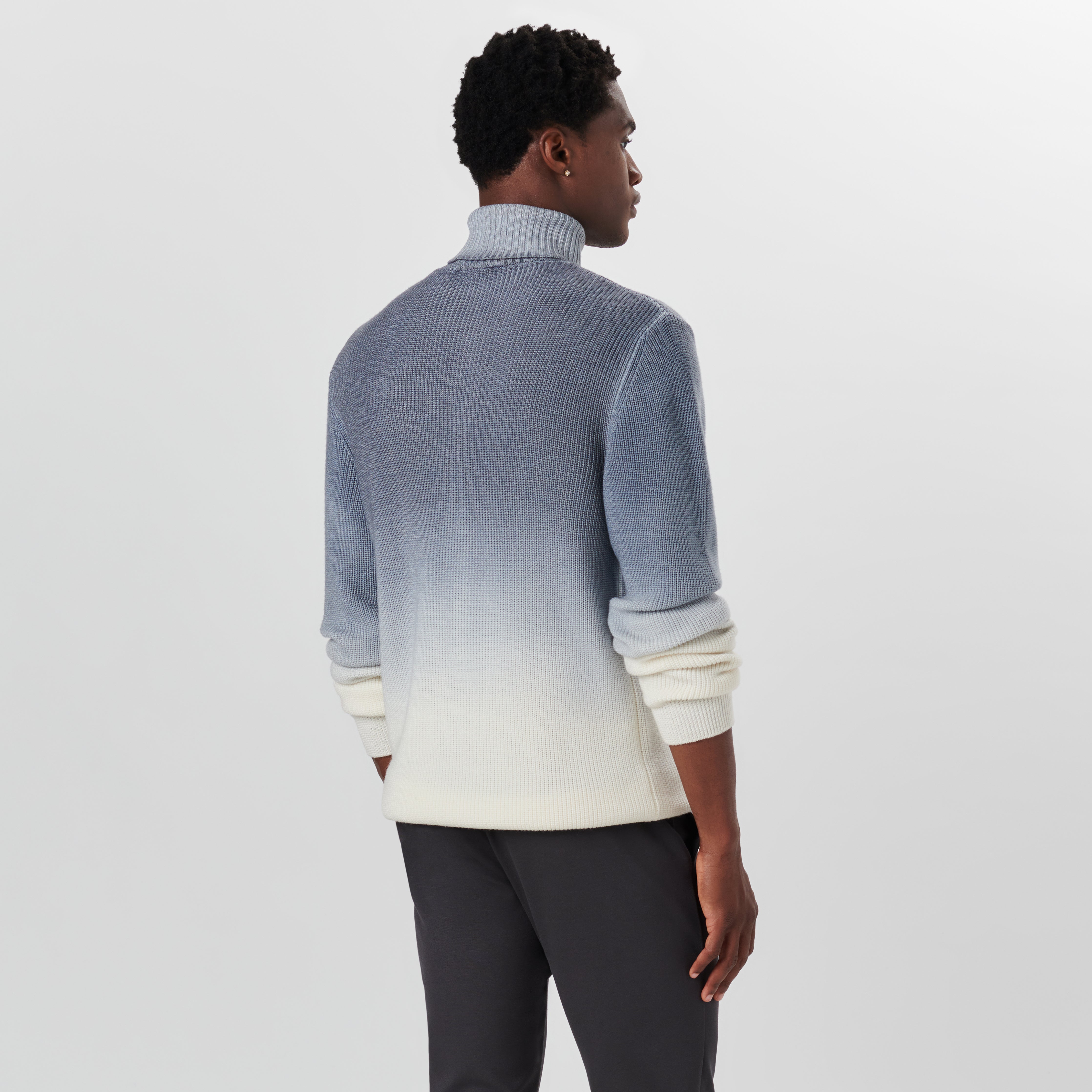 Turtle Neck Dip Dyed Ombre Sweater