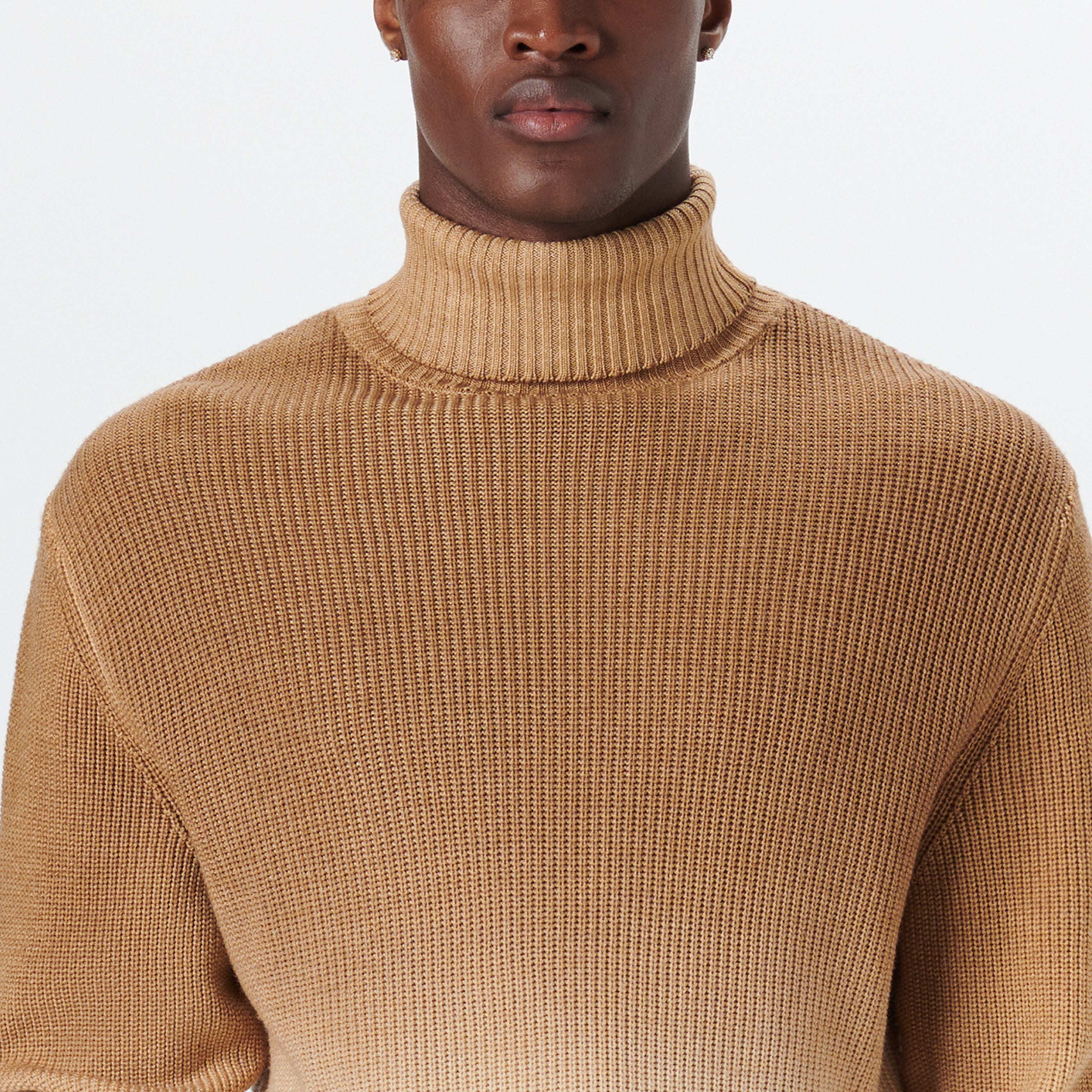 Ombre top sweater mens