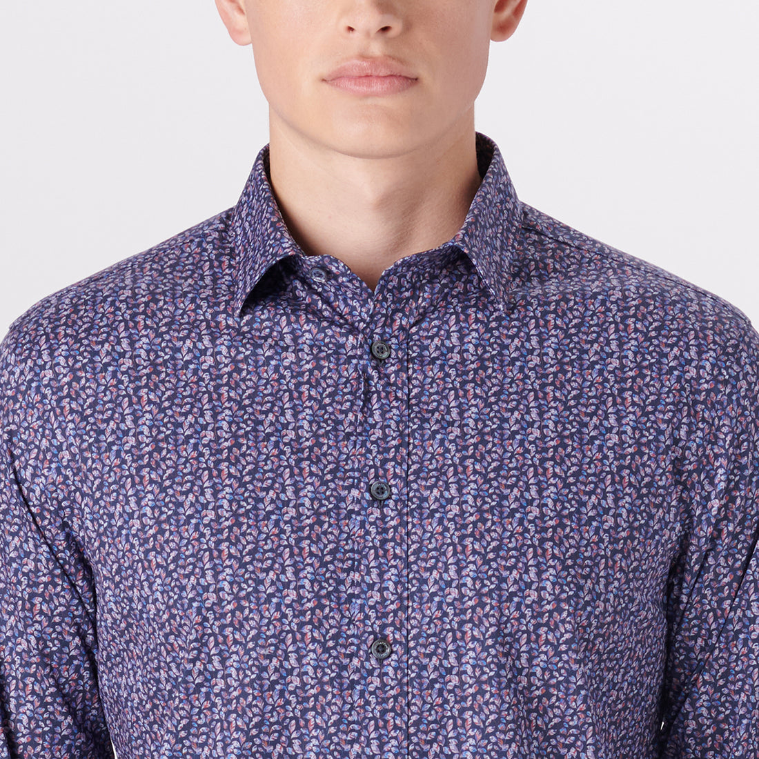 JULIAN Leaf Print Shirt