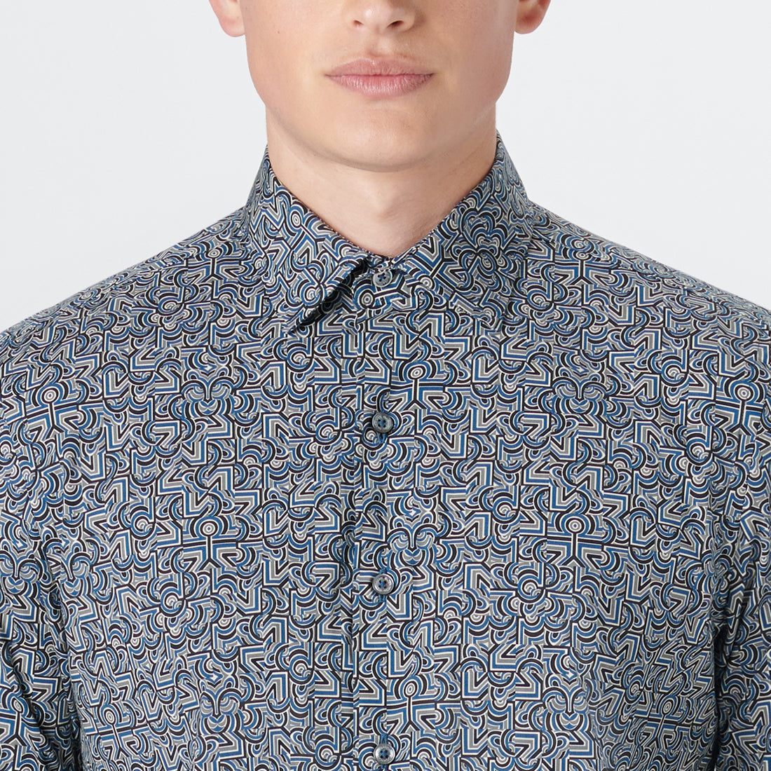 JULIAN Abstract Print Shirt