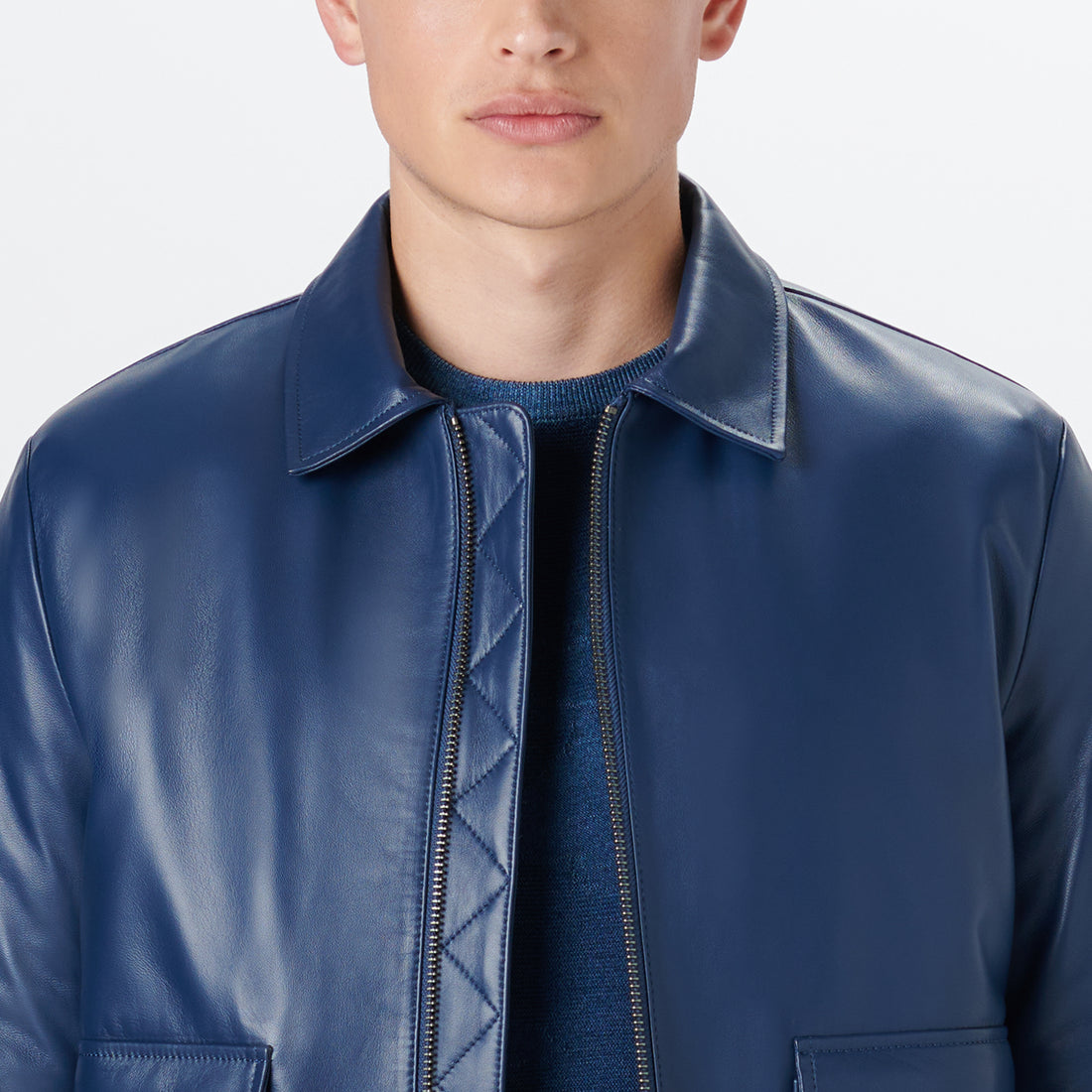 Leather Bomber Jacket