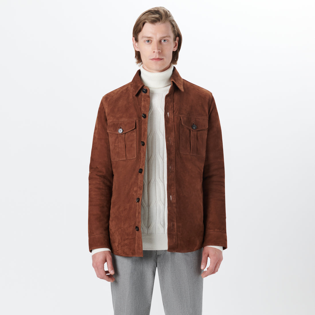 Suede Shirt Jacket