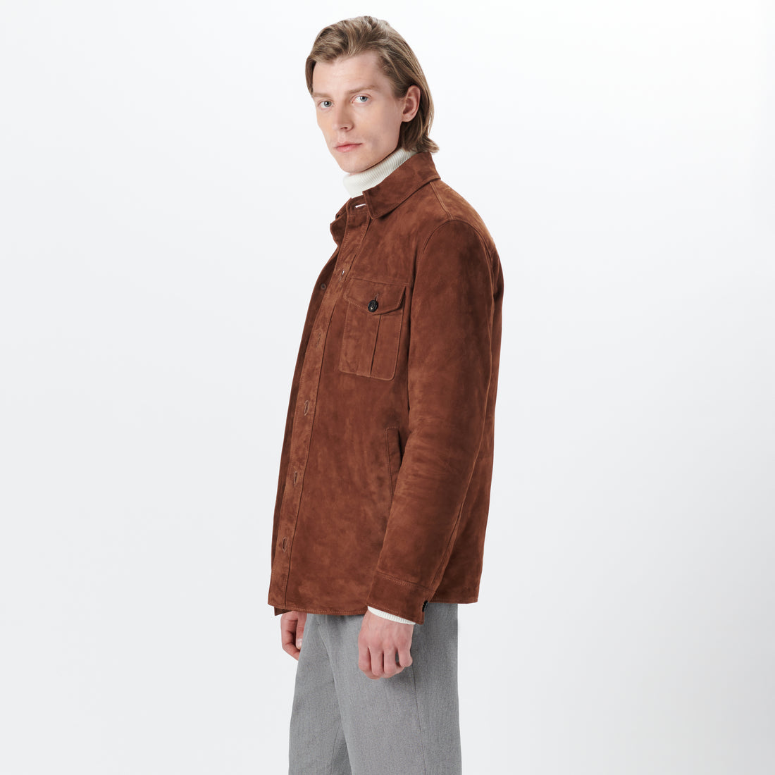 Suede Shirt Jacket