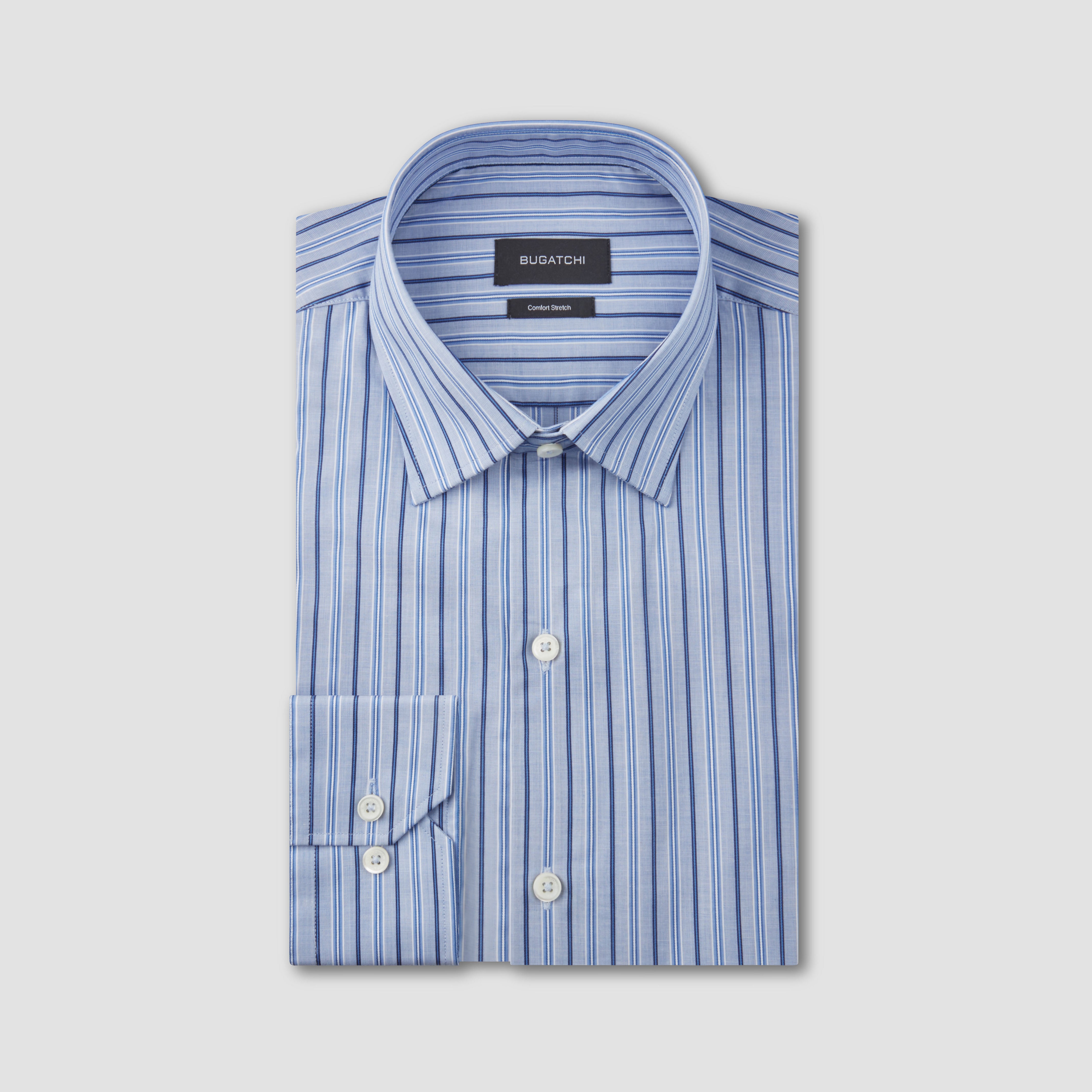 Arthur Shadow Stripe Dress Shirt – BUGATCHI