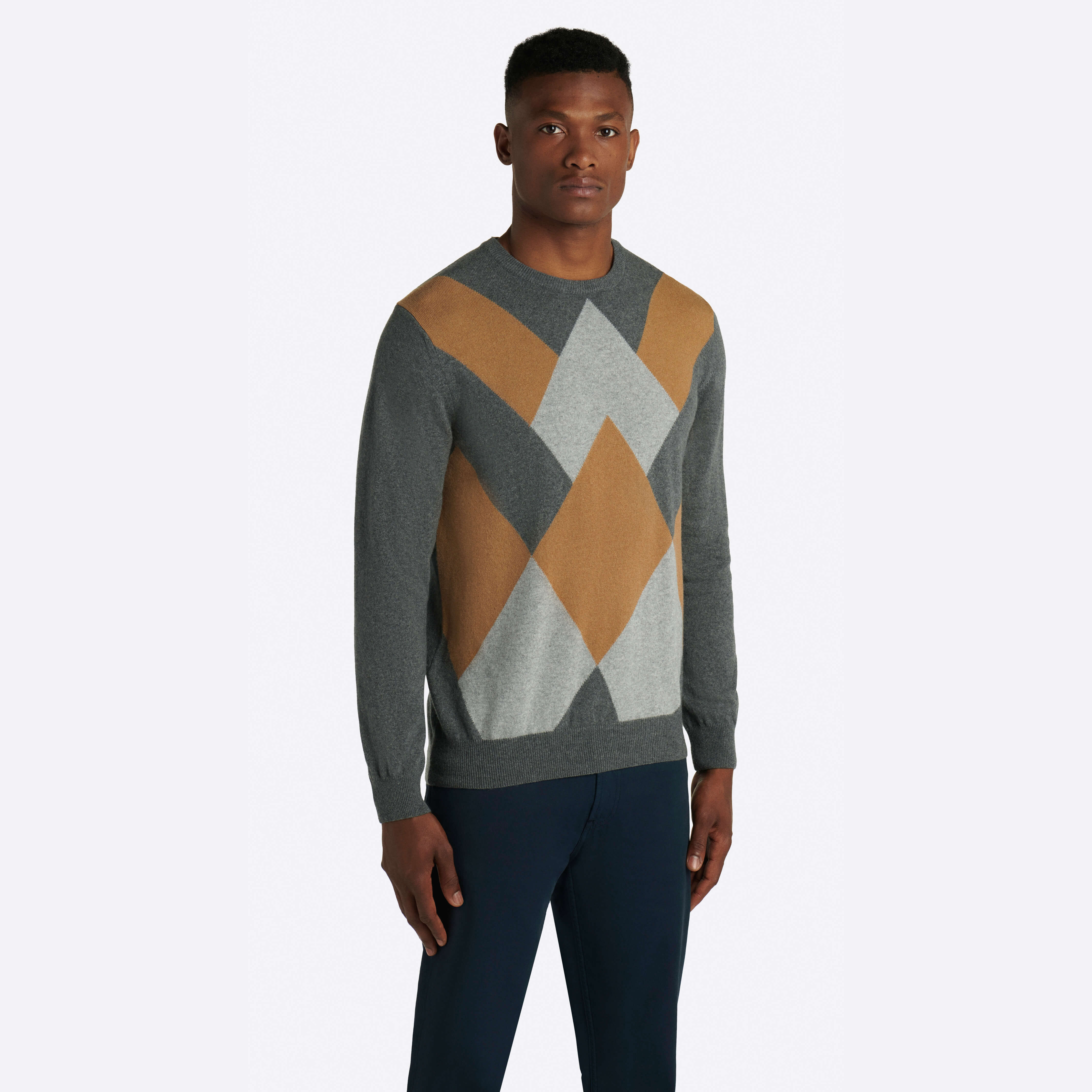 Crew neck argyle sale