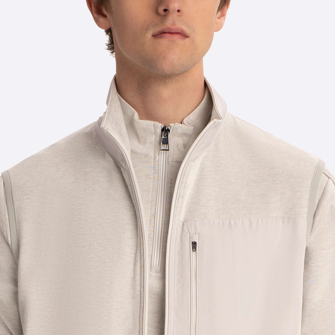 Full Zip Sweatshirt Vest