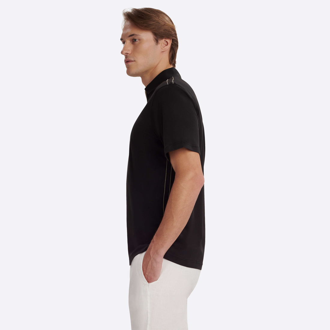 Short Sleeve Quarter Zip Polo