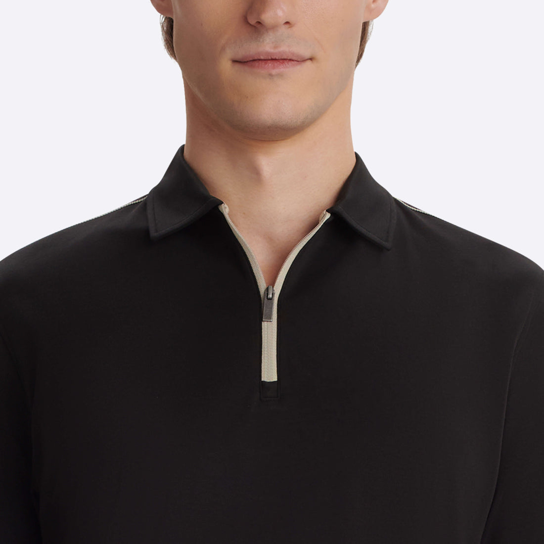 Short Sleeve Quarter Zip Polo