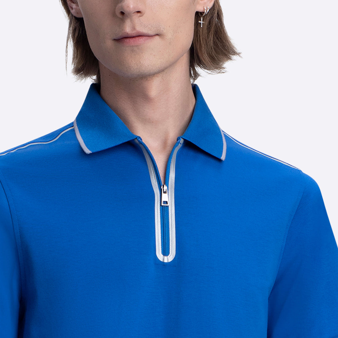 Short Sleeve Quarter Zip Polo