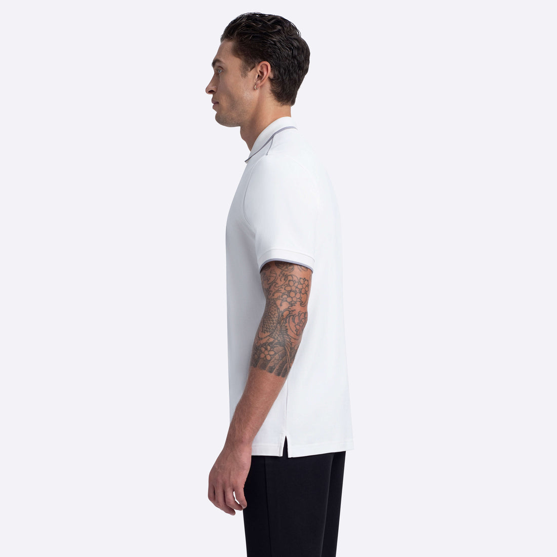 Short Sleeve Quarter Zip Polo