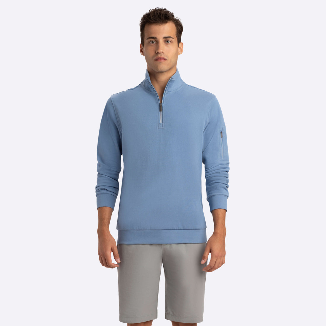 Quarter Zip Mock Neck