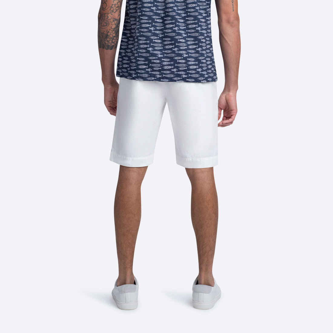 Flat Front Bermuda Shorts