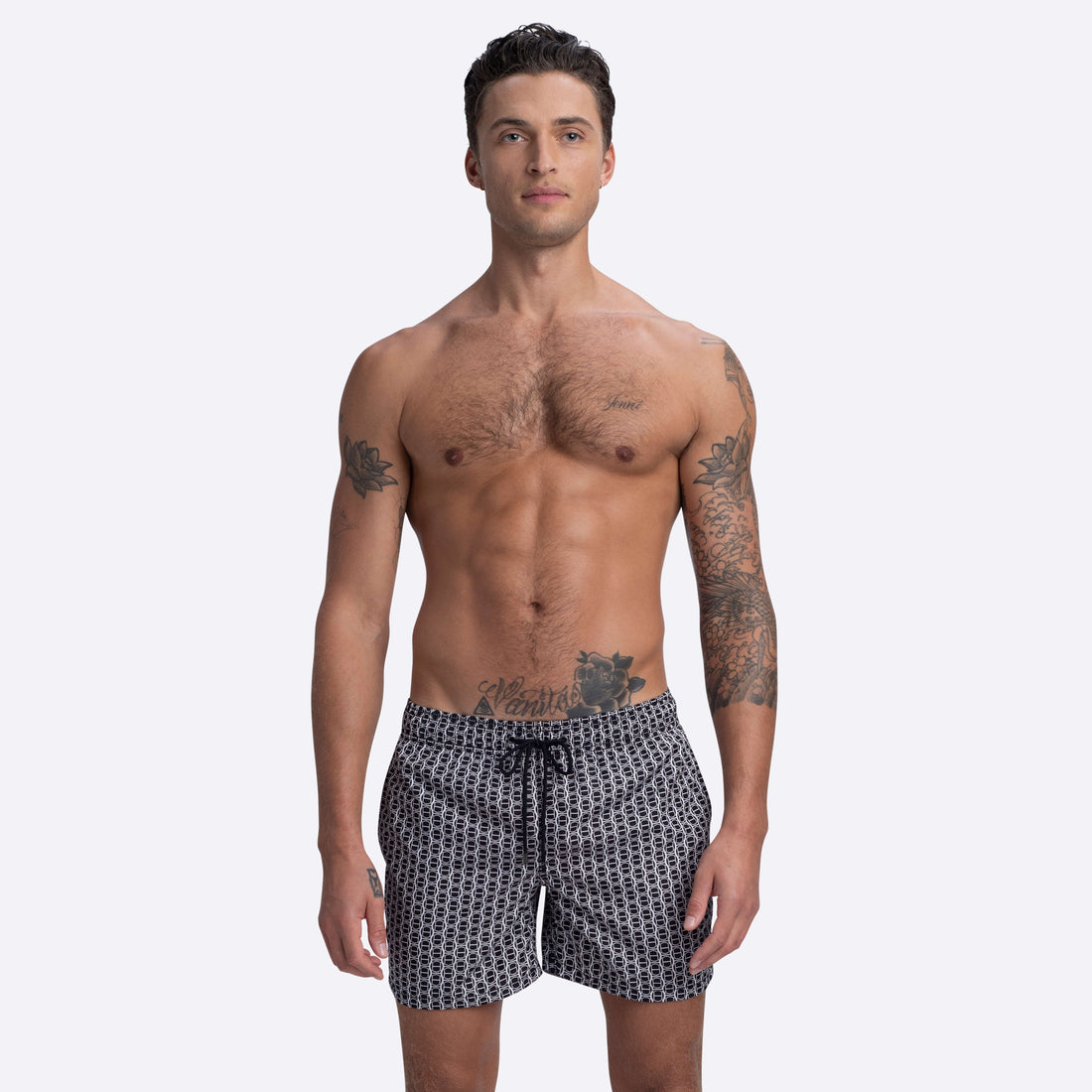 MAX Geometric Print Swim Trunks