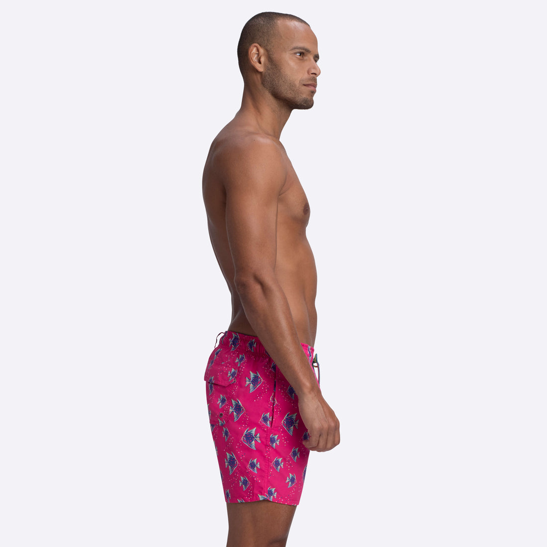 LENOX Fish Print Swim Trunks