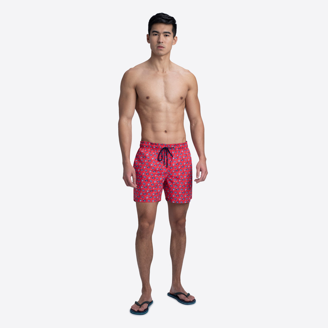 LENOX Crab Print Swim Trunks